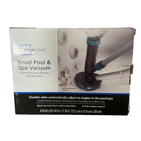 NWT Small Pool & Spa Vacuum Flexible Sides Adjust to Angles - Picture 1 of 6
